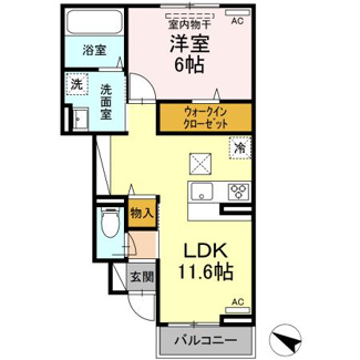 【間取り】 | MIA・MERU　MIA | 1LDK