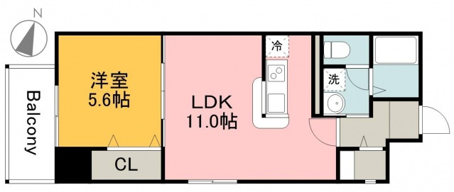 西蟹屋K.Kの間取り