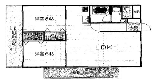 メゾン竹原の間取り