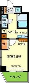 クレイドル西田辺の間取り