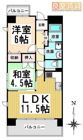 【間取り】 | ロジェ新栄南