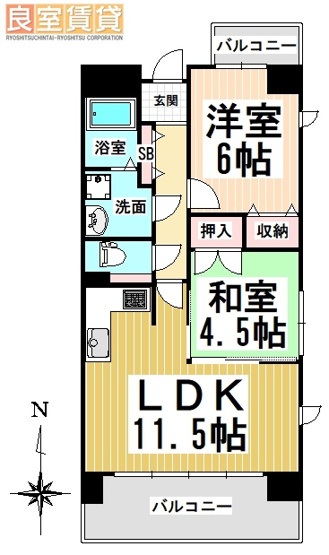 【間取り】 | ロジェ新栄南