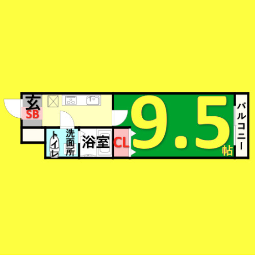 岩塚テラス　名古屋市賃貸　仲介手数料無料の間取り
