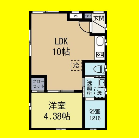 Le Gioie名駅(レジョイエ名駅)　名古屋市賃貸　仲介手数料無料の間取り