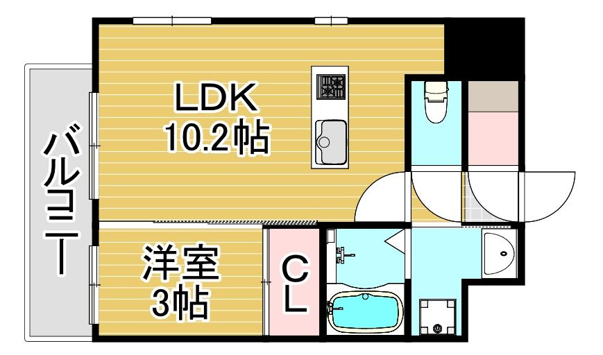 リアンシエルブルーJR香椎の間取り