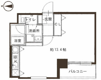 【間取り】 | パラード北浜 | パラード北浜　間取り