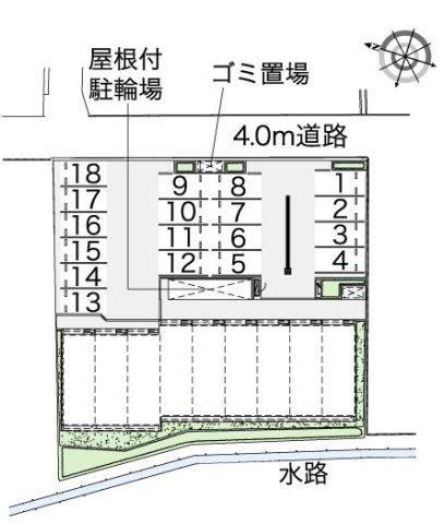 レオネクストキララⅡの区画図