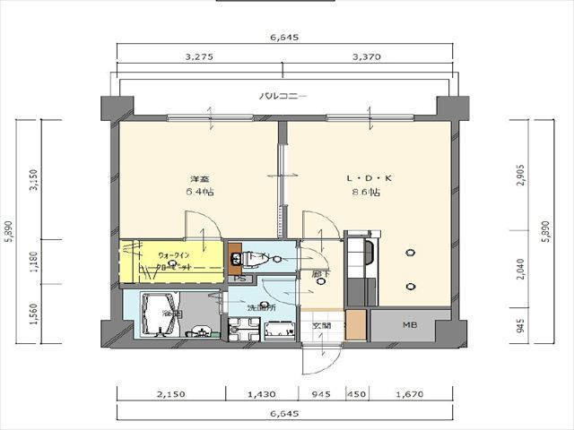 ロイヤルステージ吉塚の間取り