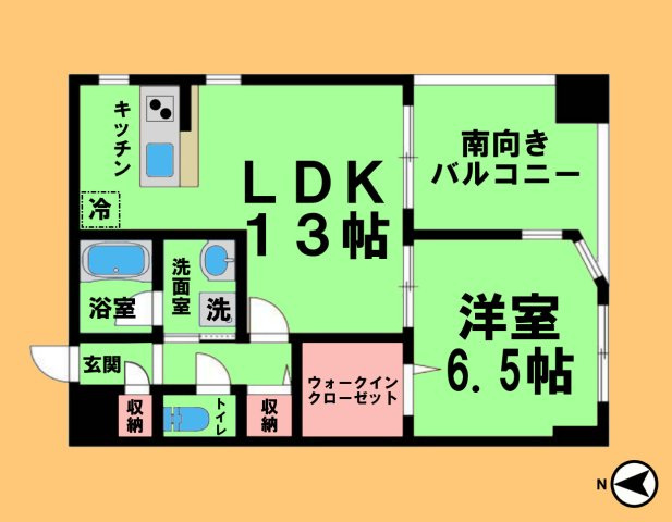 Espoir iの間取り|間取り反転タイプ