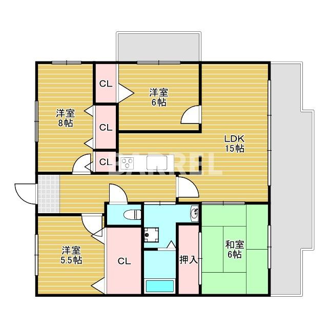 エトワール緑丘の間取り