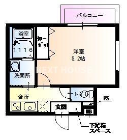 フジパレス遠里小野Ⅰ番館の間取り