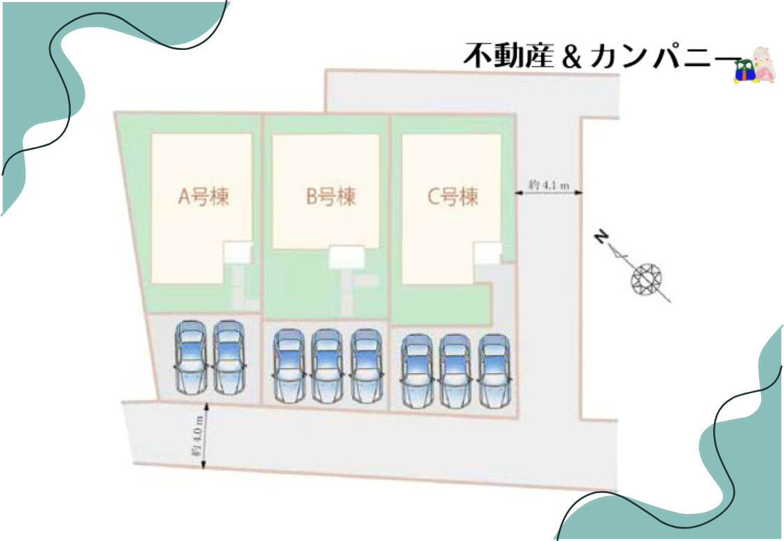 ハートフルタウン今治馬越町-B号棟　今治市馬越町1丁目の新築戸建の区画図