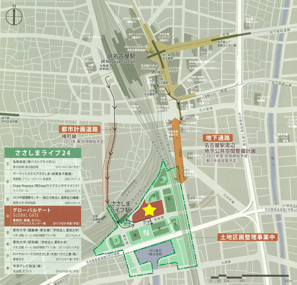 グローバルゲートの地図