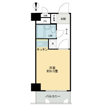 ライオンズマンション靱公園第２の間取り