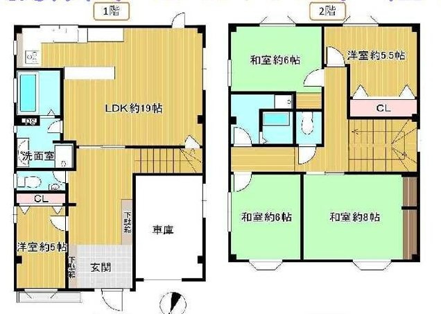京橋戸建テナントの間取り