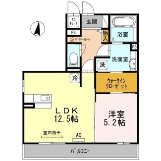 【間取り】 | ヴィサージュ | 1LDK