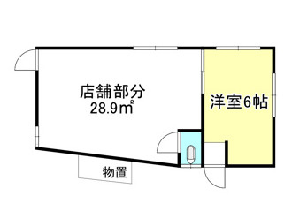 野洲市永原の店舗事務所の間取り