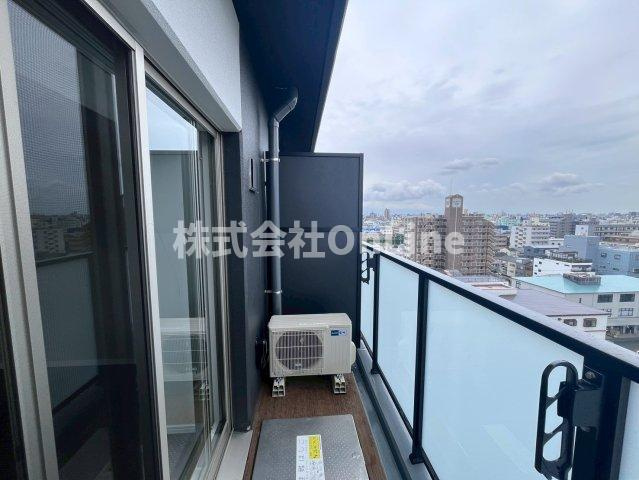 大阪市平野区加美北１丁目の賃貸マンションのバルコニー
