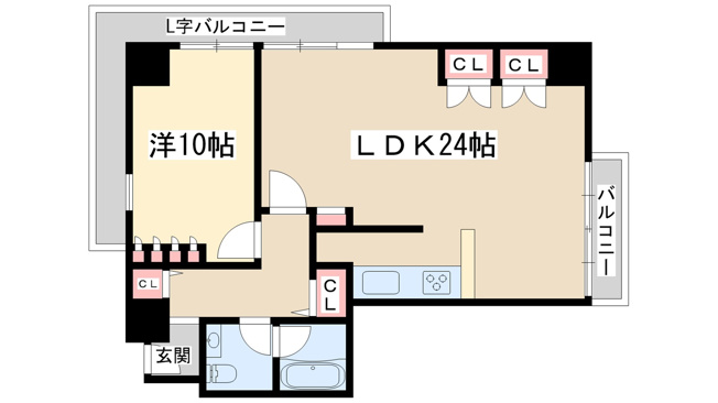 【間取り】 | ザ・グランドビューオオサカ