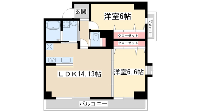 【間取り】 | ルリーフ江坂