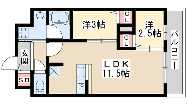 【間取り】 | アーバングランデ新大阪
