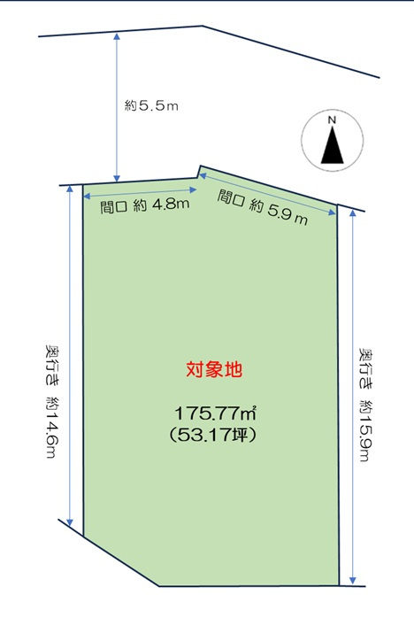 岡山市北区万成西町②号地の区画図|◆敷地面積は約53坪ございます。