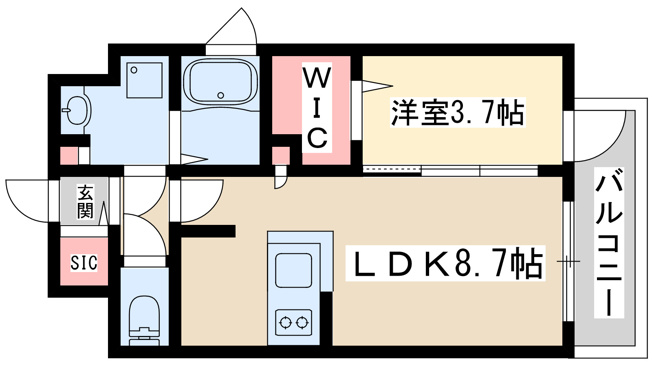 【間取り】 | プランドール新北野