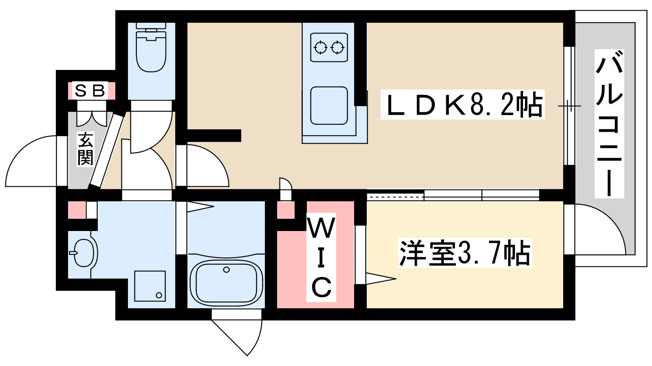 【間取り】 | プランドール新北野
