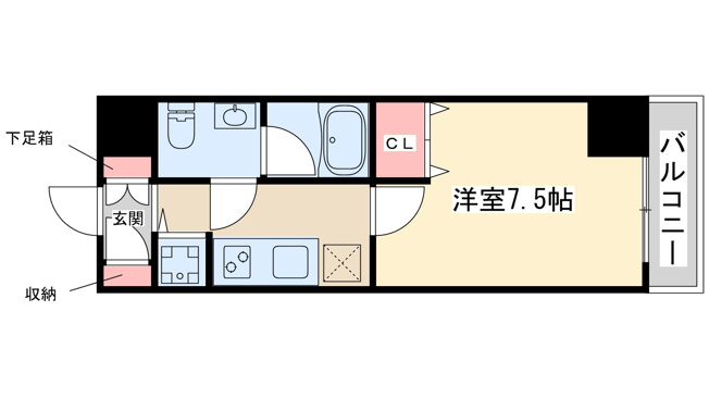 【間取り】 | エスフォート江坂垂水町