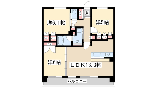 【間取り】 | リベールシティ淀川通