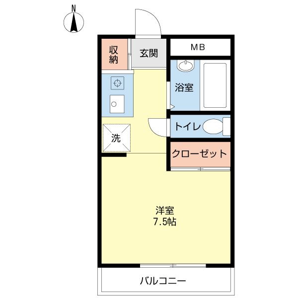 メゾニティ姪浜の間取り