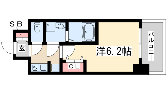 【間取り】 | エスレジデンス新大阪ウエスト