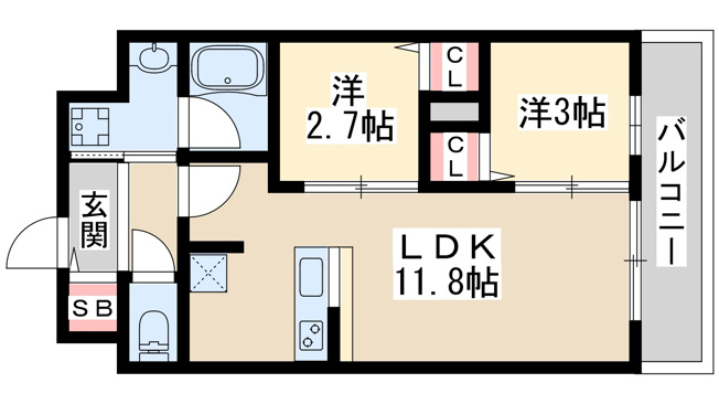 【間取り】 | アーバングランデ新大阪