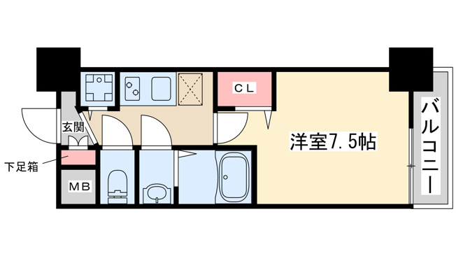 【間取り】 | ディームス江坂
