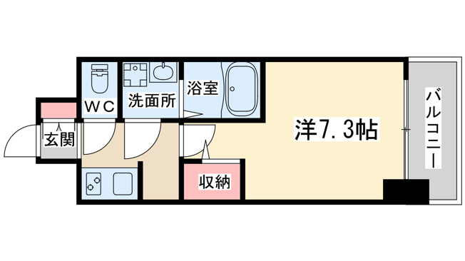 【間取り】 | ラドゥセール西天満