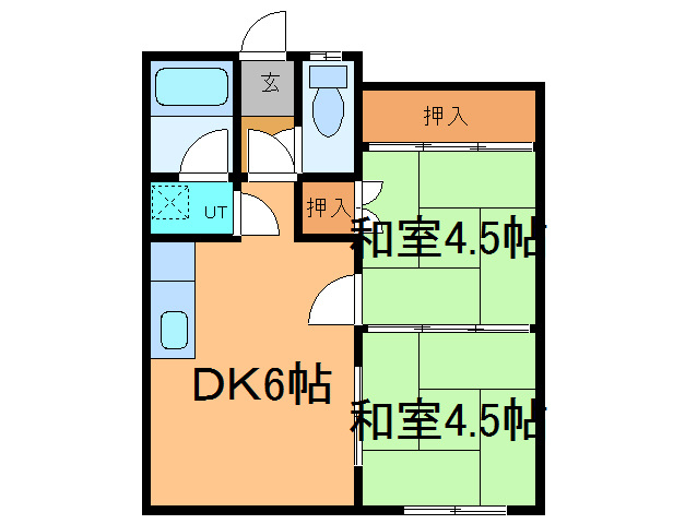 第1安岡マンションの間取り