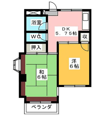 八王子市西寺方町の一棟マンションの間取り