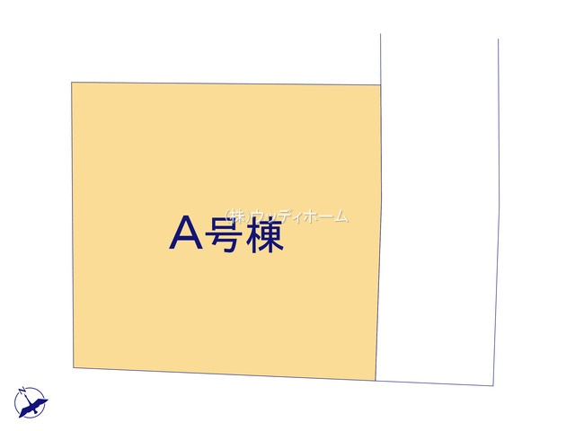 春日部市下蛭田　新築一戸建ての区画図