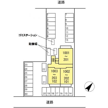 ALOFTⅡの区画図