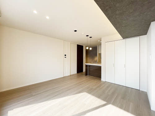 福岡市中央区笹丘３丁目の賃貸マンションの居間・リビング|ＧＲＡＮＤ ＢＬＥＵ ＤＥ ＳＡＳＡＯＫＡ ＊＊ A0302号-2