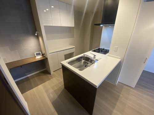 福岡市中央区笹丘３丁目の賃貸マンションのキッチン|ＧＲＡＮＤ ＢＬＥＵ ＤＥ ＳＡＳＡＯＫＡ ＊＊ A0302号-7