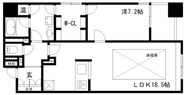 ワコーレディアルクス元町の間取り