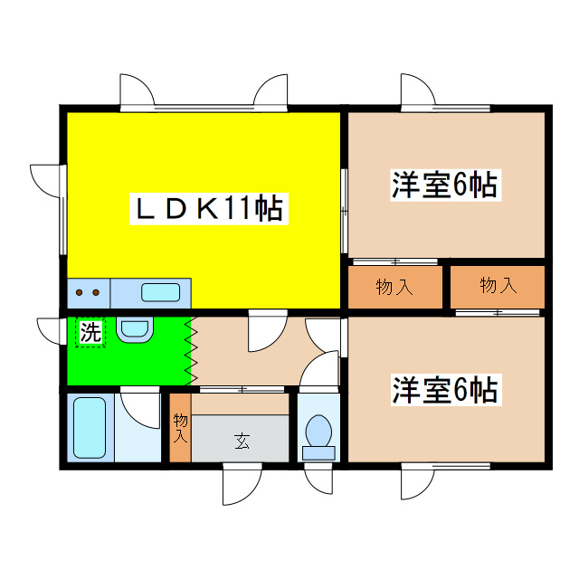 田所アパートの間取り