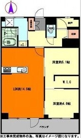 上社南住宅　5号棟の間取り