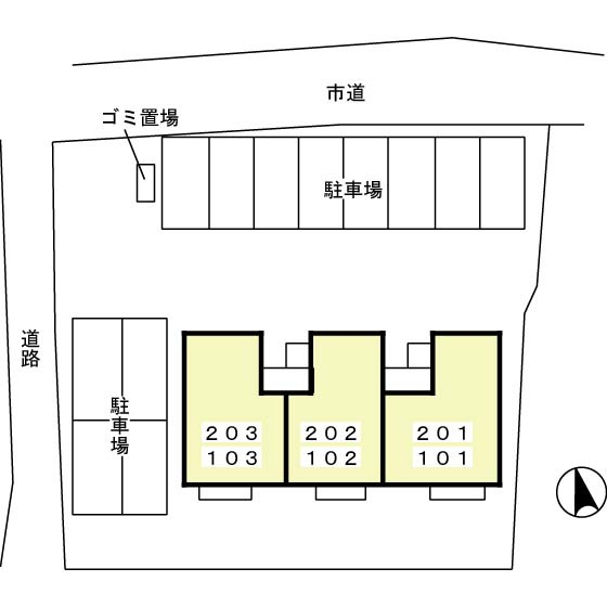 アネックス城山の区画図