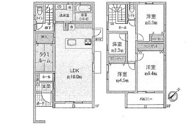 廿日市市阿品台1丁目　№36536の間取り|４LDK＋タタミルーム