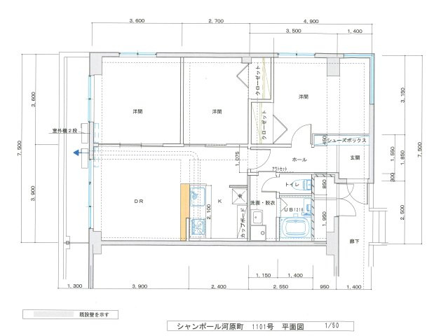 シャンボール河原町の間取り