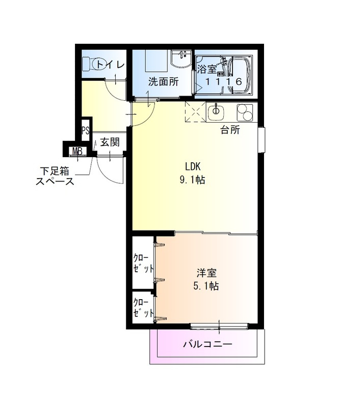 フジパレス今川公園Ⅱ番館の間取り|フジパレス今川公園Ⅱ番館　間取り