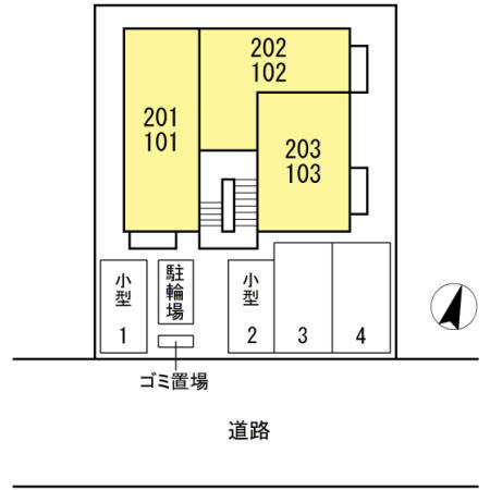 セジュール南町の区画図
