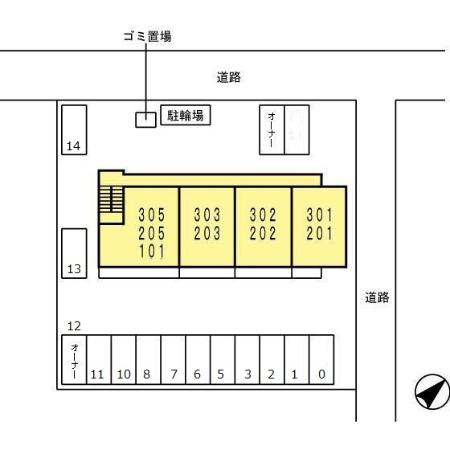 シャンテ御門の区画図